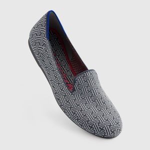 RETIRED Rothy’s 6.5 Charcoal Grid Loafer Gray Flat